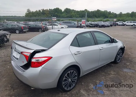 2014 Toyota Corolla S Plus z USA, uszkodzony, nr VIN 5YFBURHE2EP076432